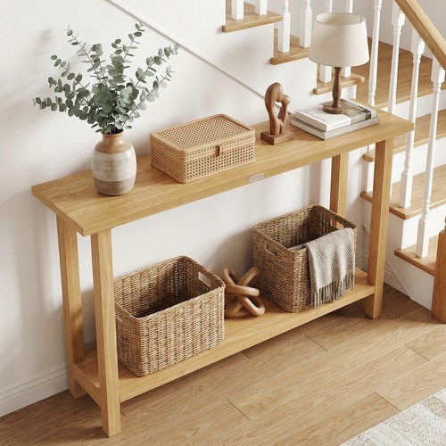 Solid wood console - wood, table